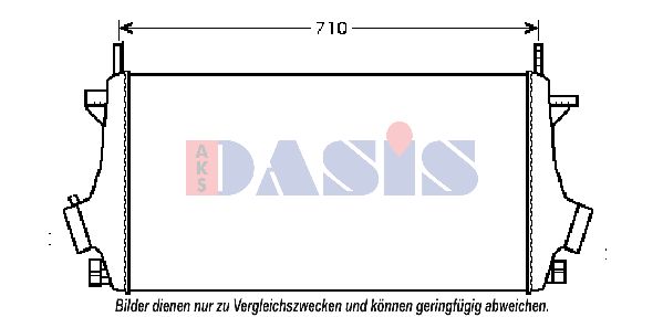 AKS DASIS tarpinis suslėgto oro aušintuvas, kompresorius 157029N